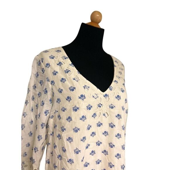 Anthropologie Meadow Rue Eyelet Tunic Dress For Women Size Small - Picture 6 of 15